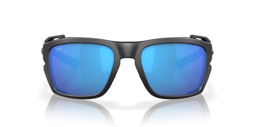 Costa Man Sunglasses Black Pearl Frame, Blue Mirror Lenses, 60MM