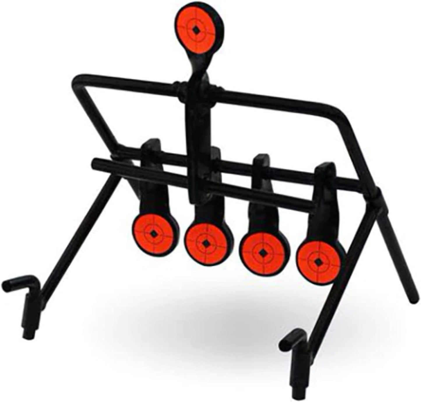 BIRCHWOOD CASEY World Of Targets Gallery Portable Easy-to-Use Durable Steel Resetting Targets with High Visibility Target Spots for Maintenance-Free Aigun/Rifle/Handgun Shooting