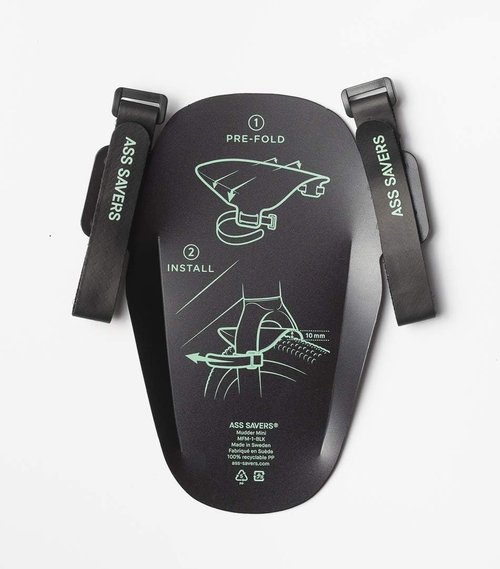 Ass Savers Mfm-1-blk Fahrrad-Schutzbleche, Schwarz, Mini