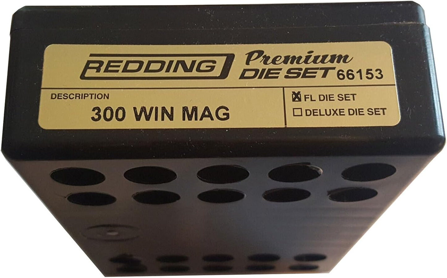 Redding Premium Series Die Set for .300 Winchester Magnum Cartridges | Reliable Reloading Dies with Cartridge Loading Block