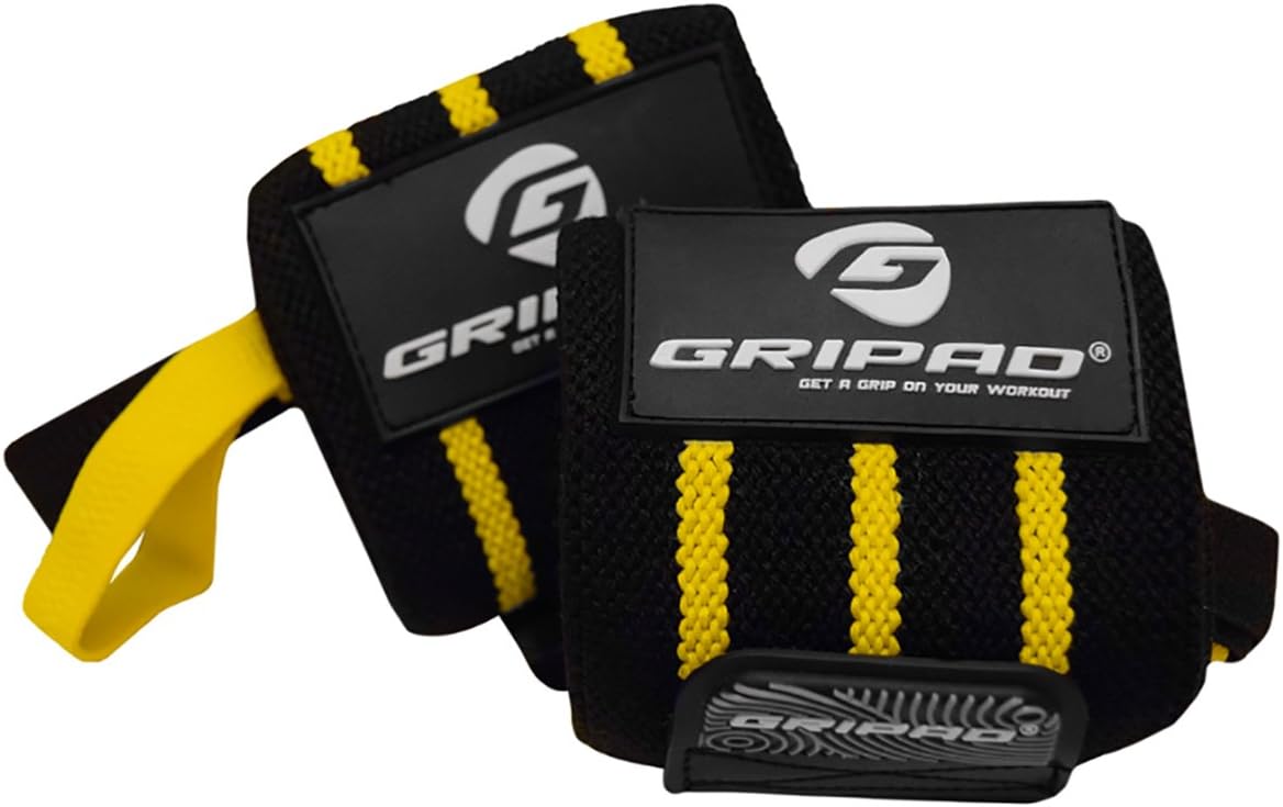 12" x 3" Weight Lifting Support Wrist Wraps, Strong Wrist Wraps, 2 Thumb Loops – Great for Weightlifting, Powerlifting, Bodybuilding, Strength & Cross-Training.