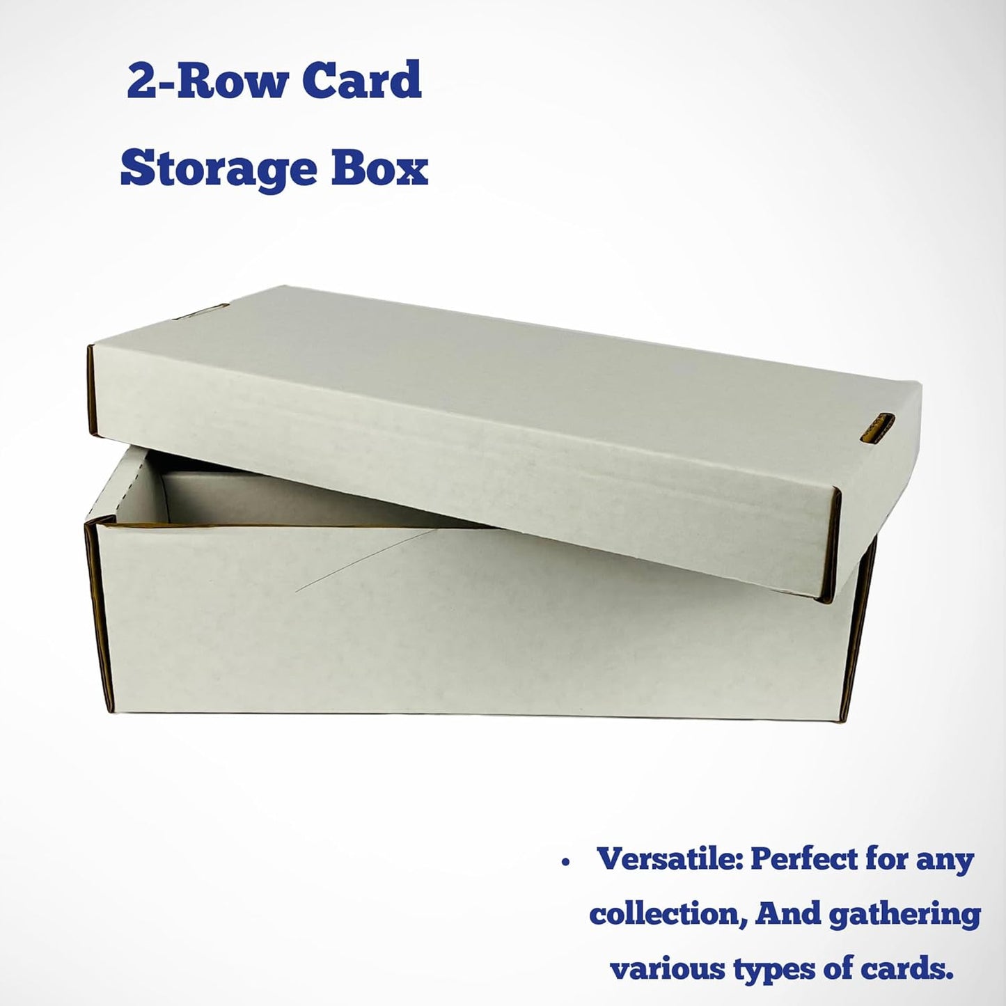 (10) Shoe 2 Row Storage Box (1600 Ct.) - Corrugated Cardboard Storage Box - Baseball, Football, Basketball, Hockey, Nascar, Sportscards, Gaming & Trading Cards Collecting Supplies by MAX PRO