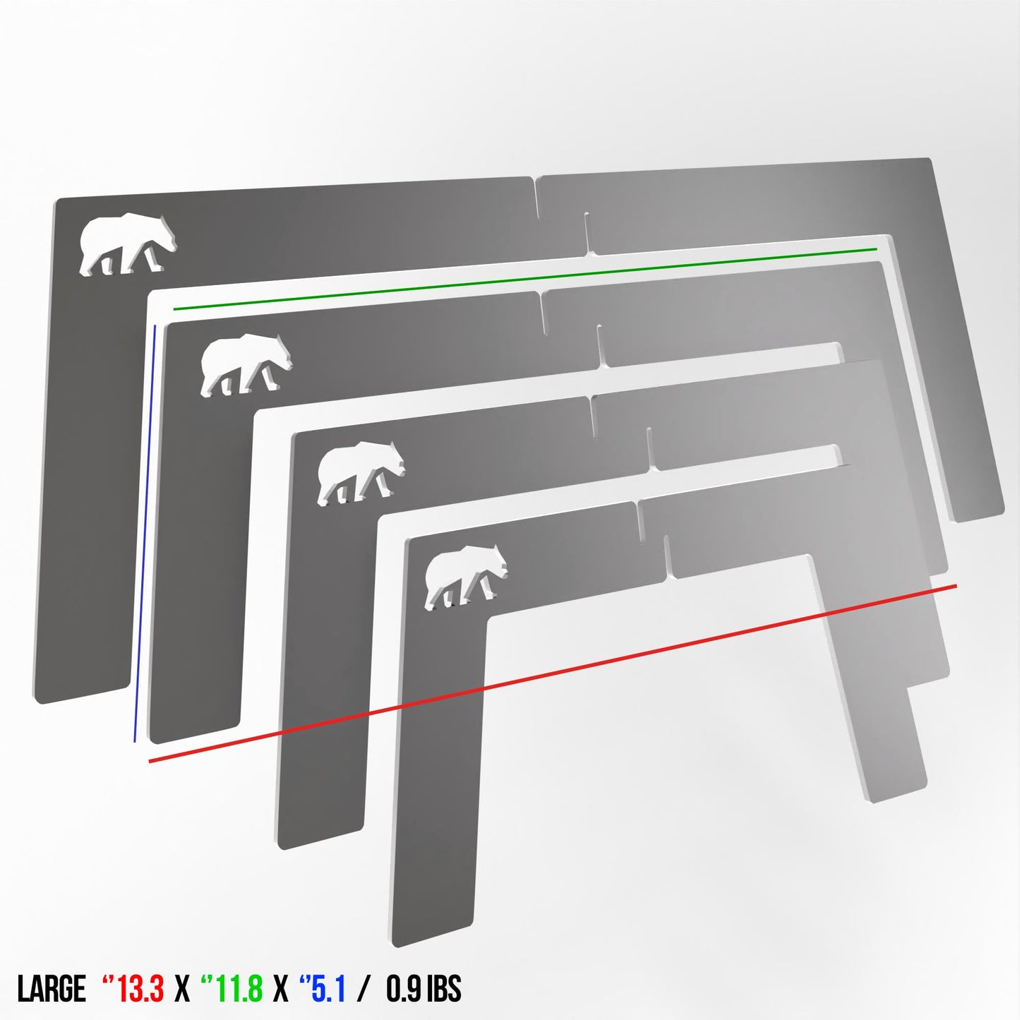 4 foot fire grill 2 Pcs | grill stand for Camping Travel Outdoor (Large)