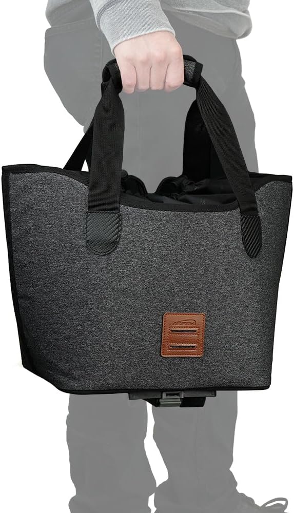Ibera 2 in 1 PakRak Commuter Bicycle Trunk Bag with Expandable Panniers, Clip On Quick Release Design and Detachable Shoulder Strap