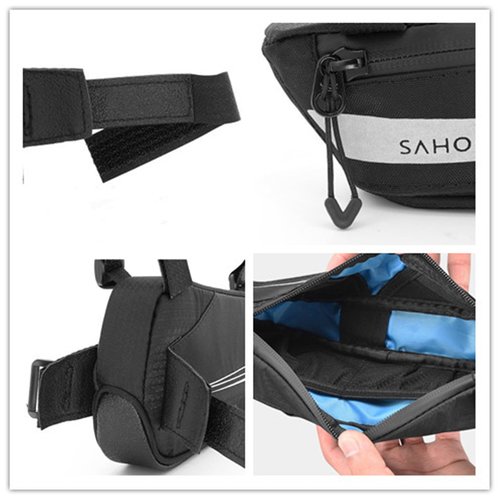 UNIQOCK Bicycle Triangle Bag Bike Storage Bag Bicycle Frame Pouch Bag for MTB Road Bike Cycling Bike Accessories
