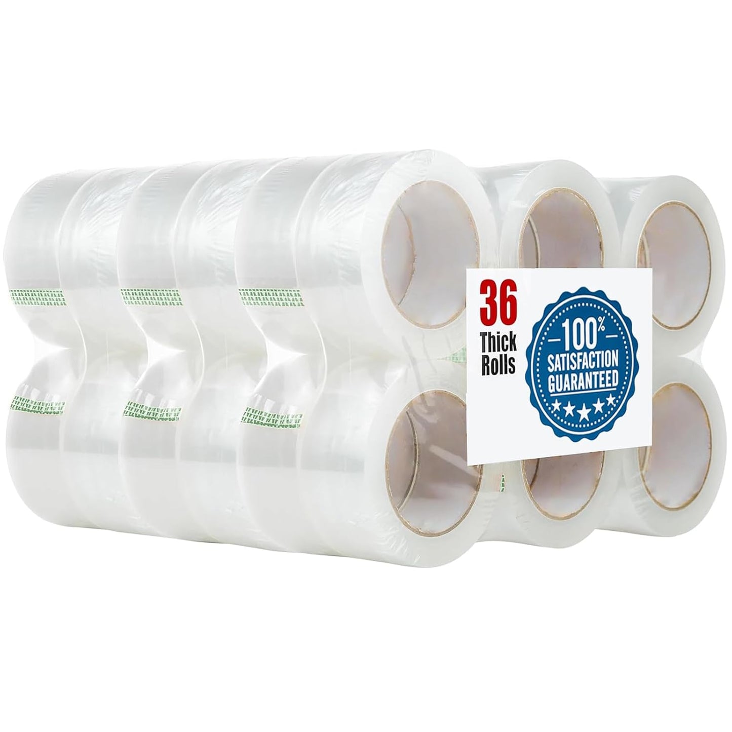 2 Inch x 110 Yards Packing Tape(36 Rolls), Clear Shipping Tape for Boxes, Strong Adhesive for Packaging, Sealing, Moving, Storage,Lightweight Packing