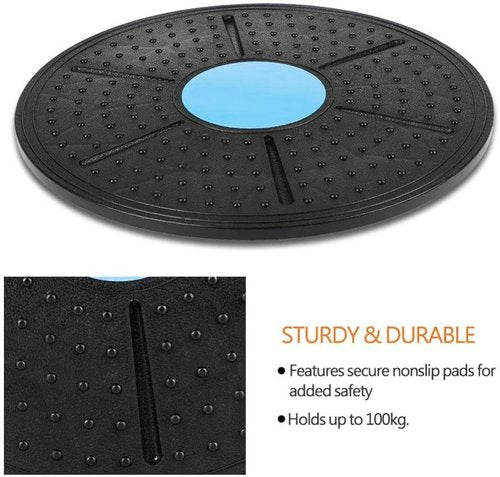 Balance Board, Fitness Wobble Board, Aerobic Cardio Exercise, Yoga Workout, Adjustable Height, Non-Slip Design, Balance Training, Home Gym, Studio, Outdoor Training