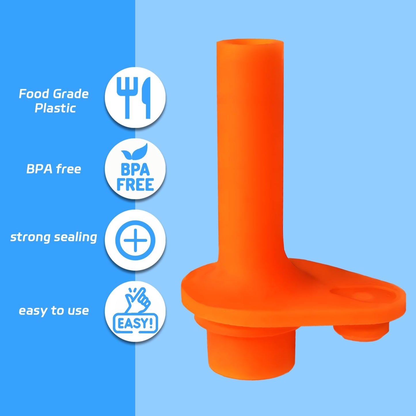 2pcs Bite Valve Compatible with Zak Designs Kelso 15 oz Water Bottle,Replacement Orange Bite Valve,Silicone material,BPA-Free and Durable