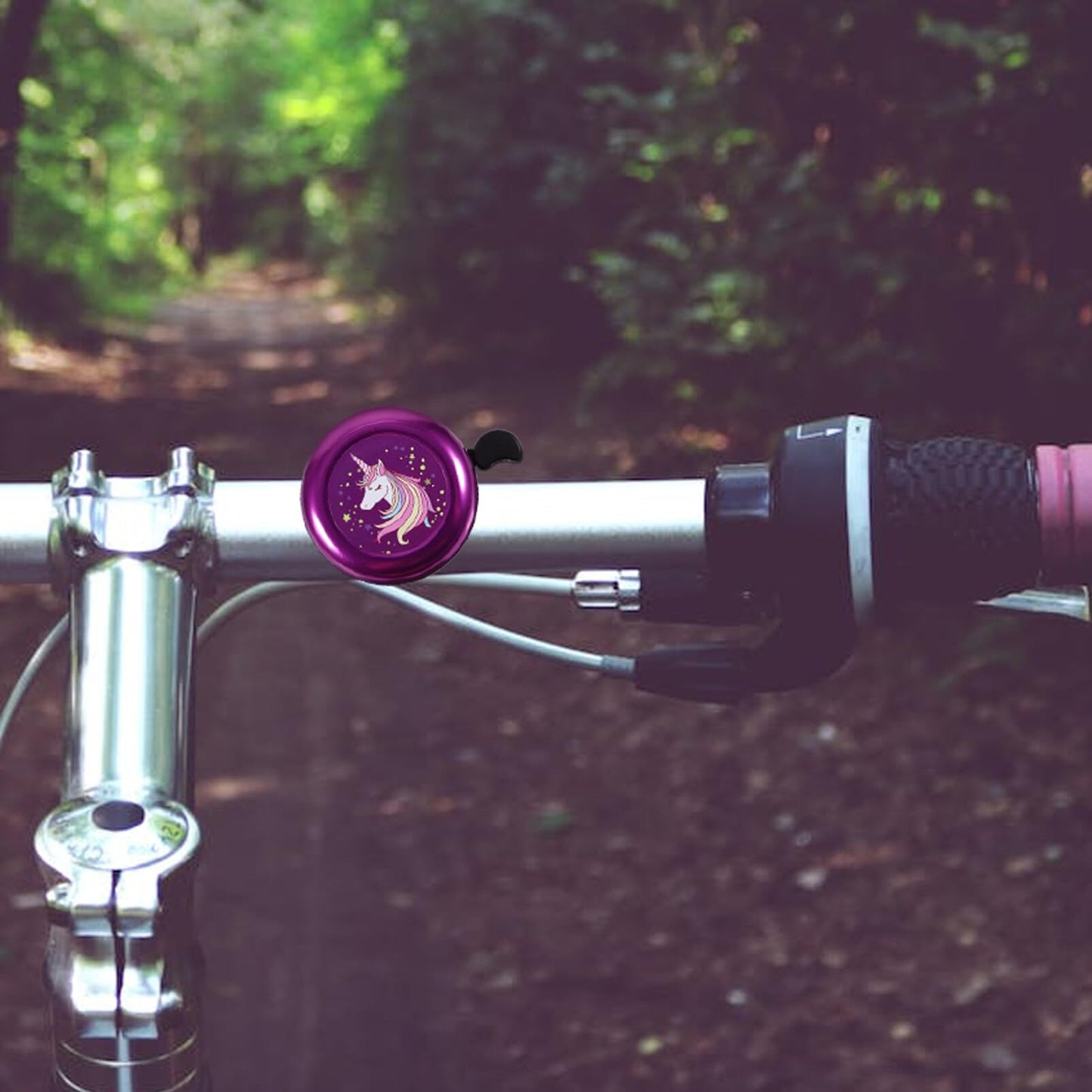 Kids Unicorn Bicycle Bell - Loud Clear Sound for Girls Bikes Fun Cartoon Handlebar Bell Easy to Install Unique Accessories for Kids and Scooters