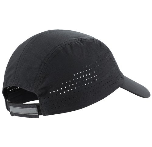 Connectyle Mens Performance Running Hat Lightweight Quick Dry Outdoor Sport Cap UPF 50+ Breathable Athletic Fitted Cap Black