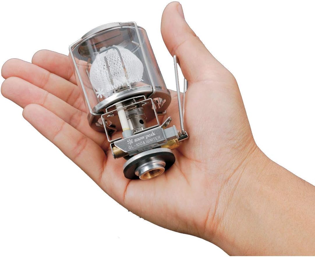 Snow Peak GigaPower Auto Lantern - Portable Lantern for Survival Gear & Equipment, Camping Supplies & Hiking Essentials - Camp Lamp with Hard Case for Storage