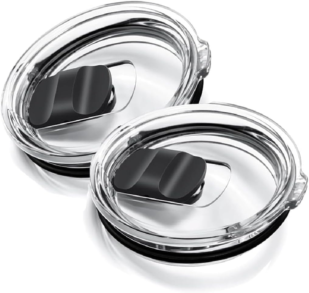 2PCS for YETI 30 oz Tumbler Lid, Replacement Lids Magnetic Slider Compatible for Yeti 30 oz Tumbler, 14 oz Mug and 35 oz Straw Mug, Travel Spill Proof Cup Lids Covers with Magnetic Slider Switch