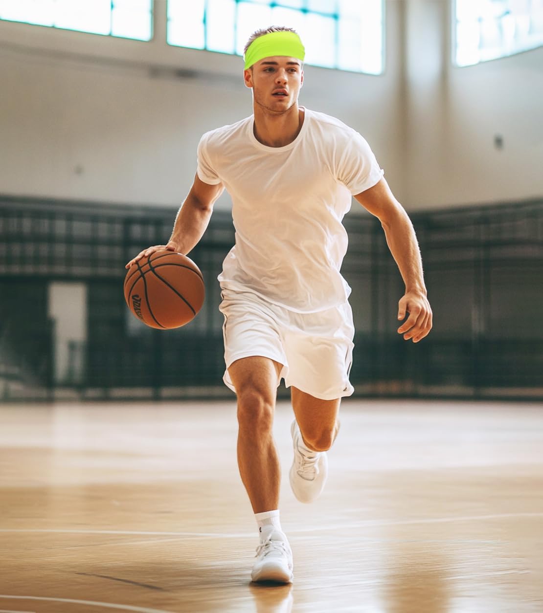 Sport Sweatbands | 4-Pack Summer Workout Headbands for Men & Women – Sweat Wicking