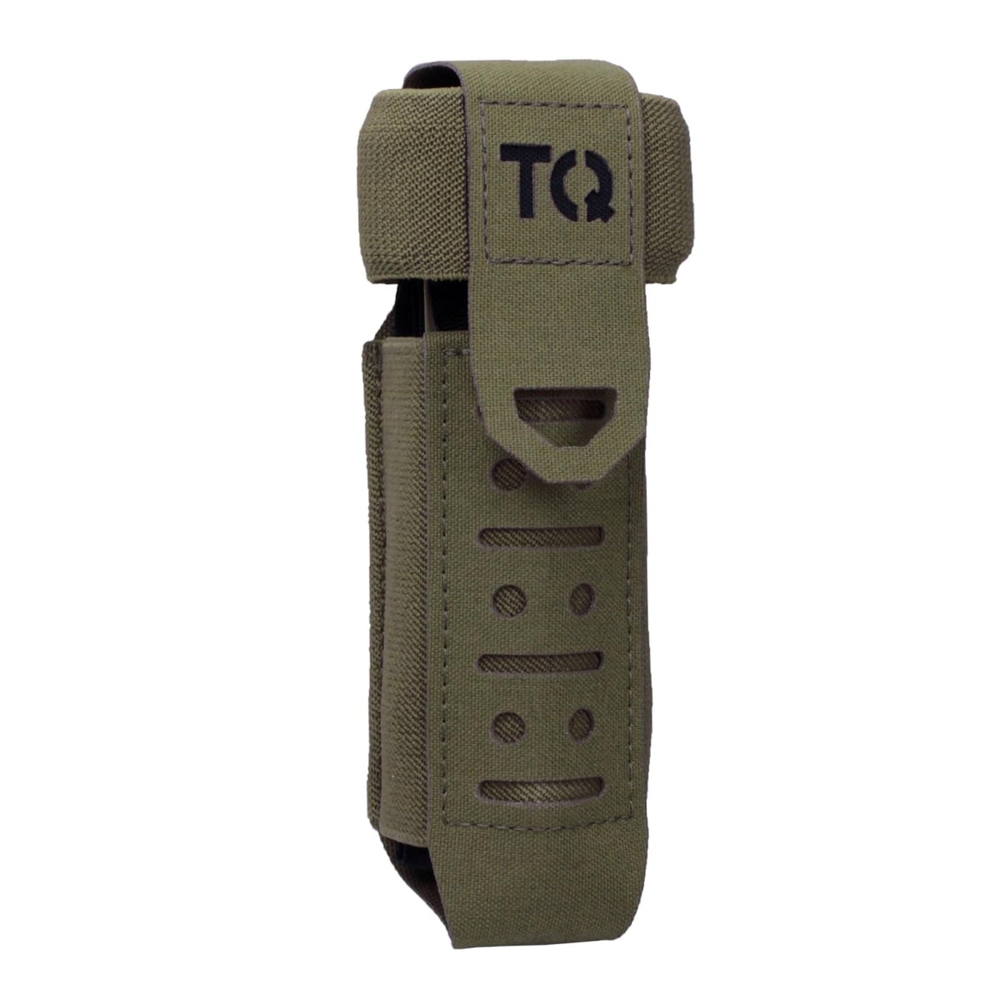Laser Cut Molle Tourniquet Holder Pouch, TQ Holder Holster 2Pcs Nylon for Tactical Vest Backpack (RG)