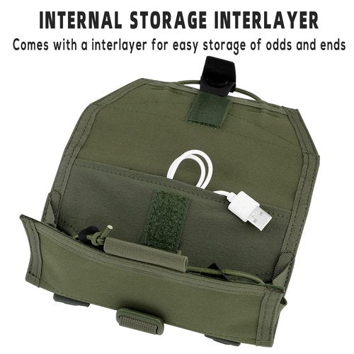 Tactical Molle Mobile Phone Pouch Military Clip Bag, Phone Case EDC Tool Bag Quick Release Design Hunting Accessories Pouch