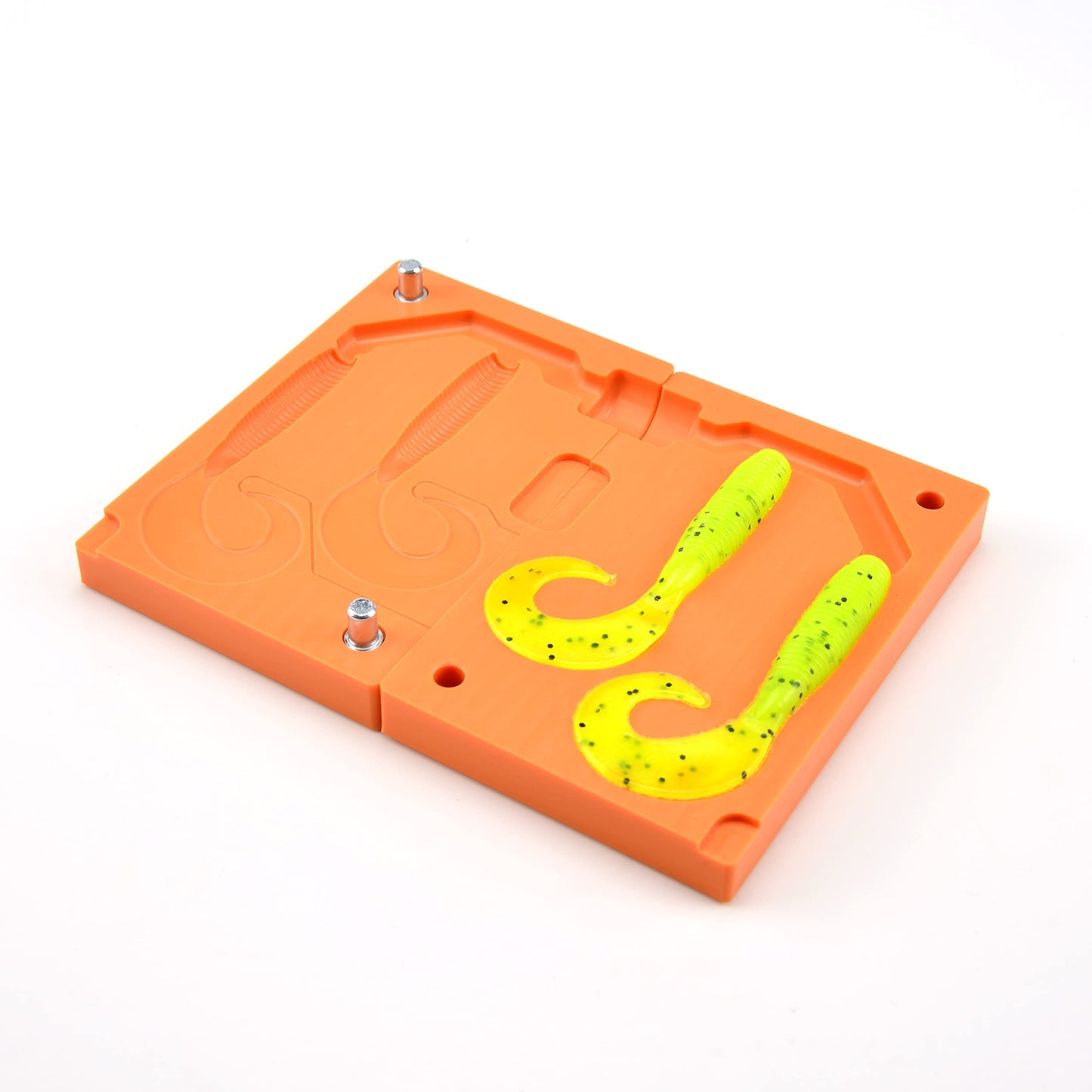 Soft Plastiс Mold Lure Making Injection Molds Fishing Lures Two Cavity Single Tail Grub 4''