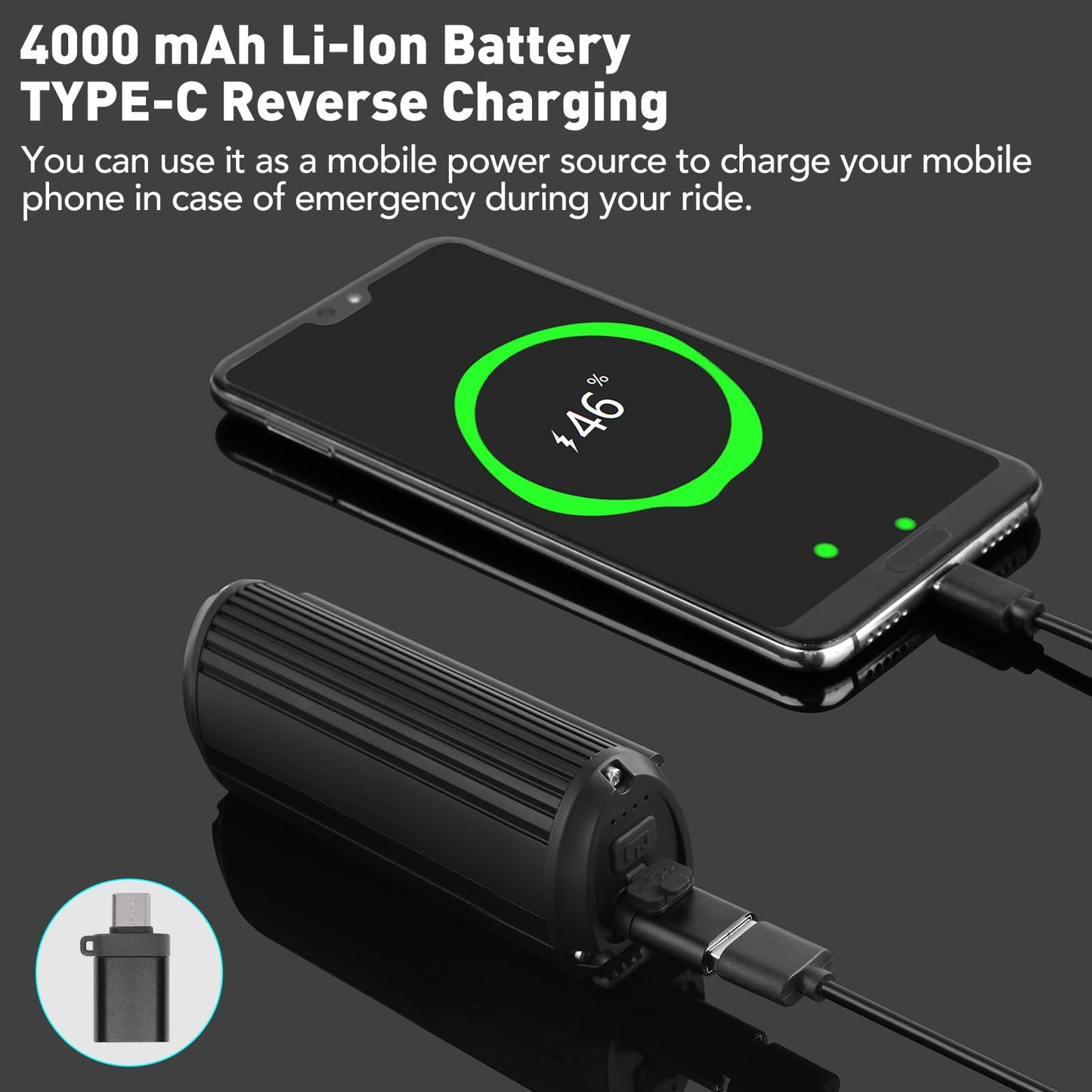 NEWBOLER Bike Lights for Night Riding - Bike Light with Bicycle Computer Mount, 3000 Lumen Bright Bike Headlight, 4000mAh Rechargeable Battery, IPX 5 Waterproof Bike Front Light