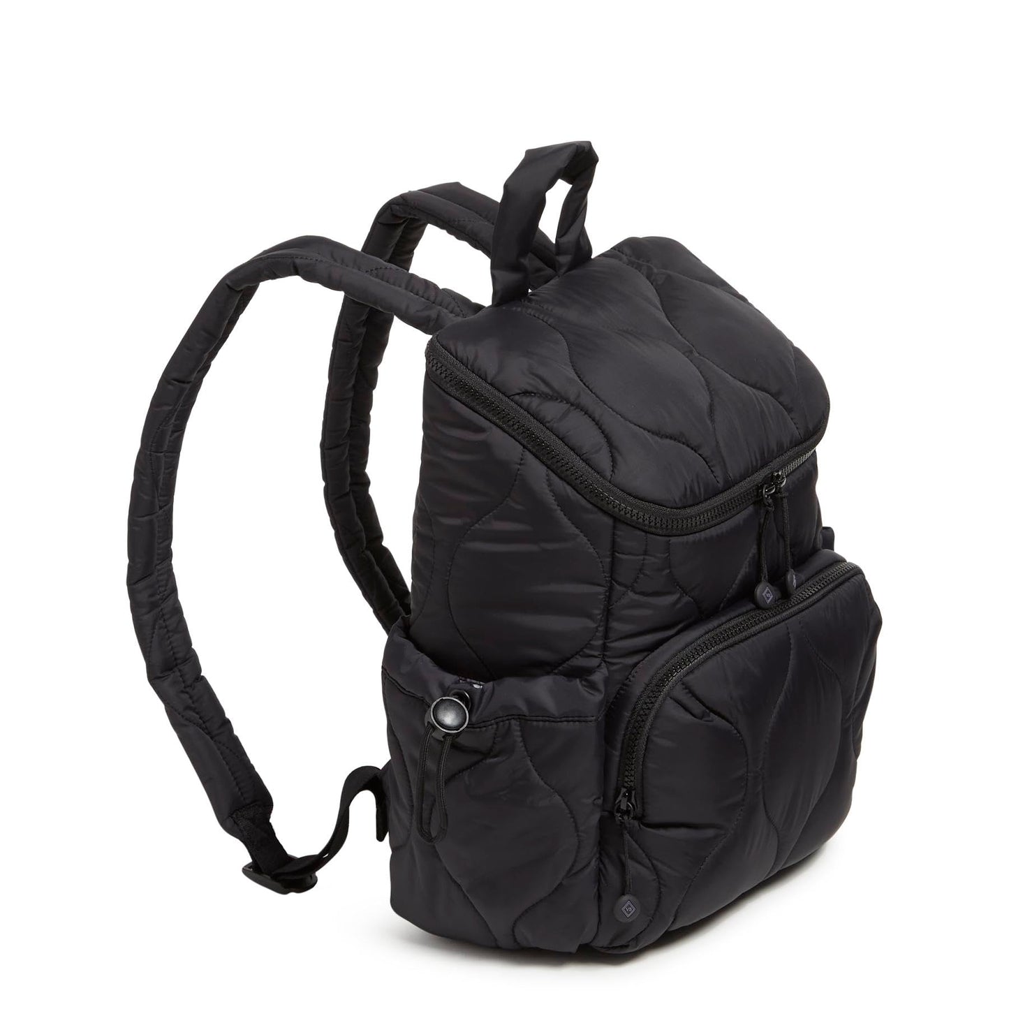 Vera Bradley Women's Featherweight Backpack Bookbag, Black, One Size