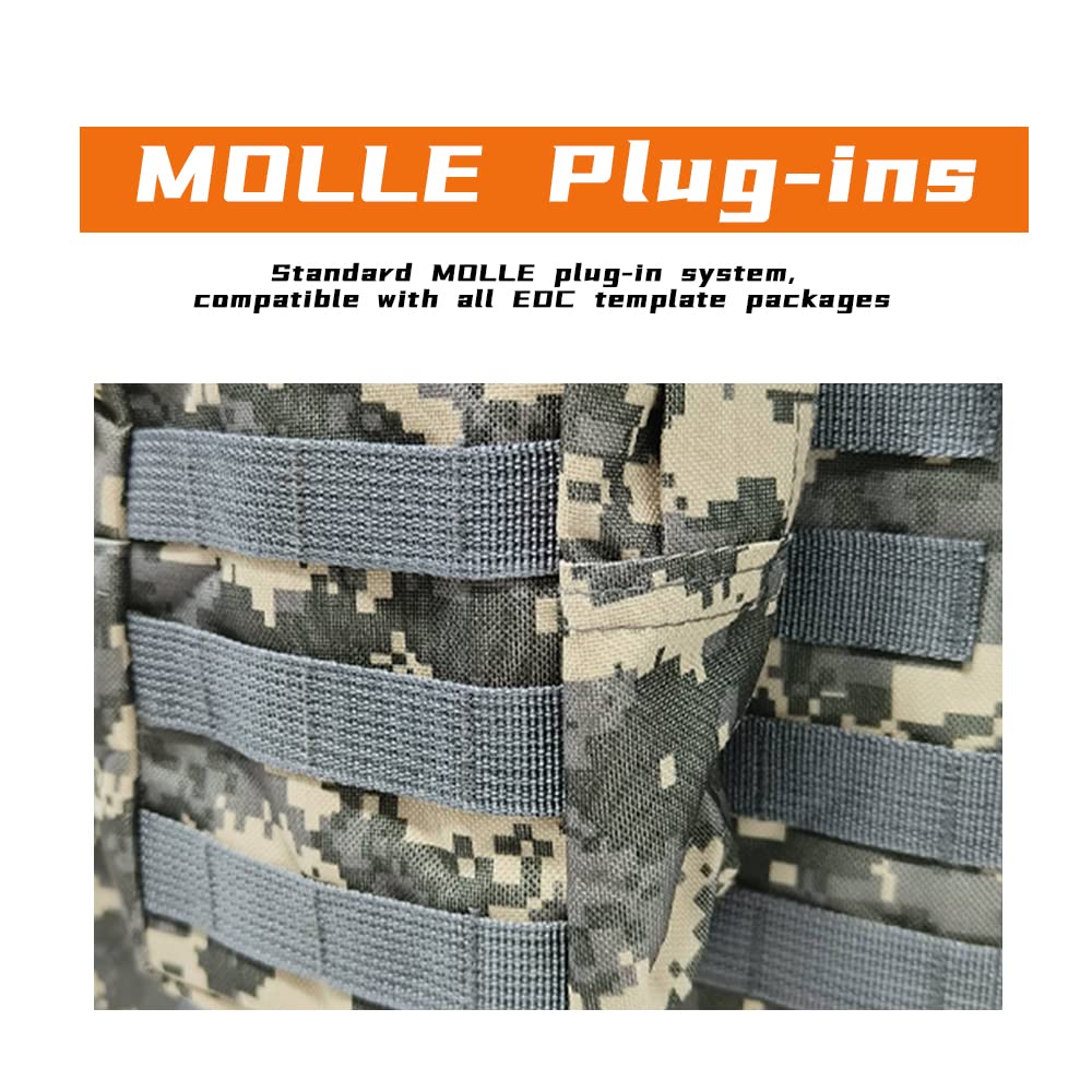 ACECARE Adjustable Tactical Airsoft Vest - Outdoor Hunting Molle Vest for Training, Hiking & Camping with Shoulder Strap