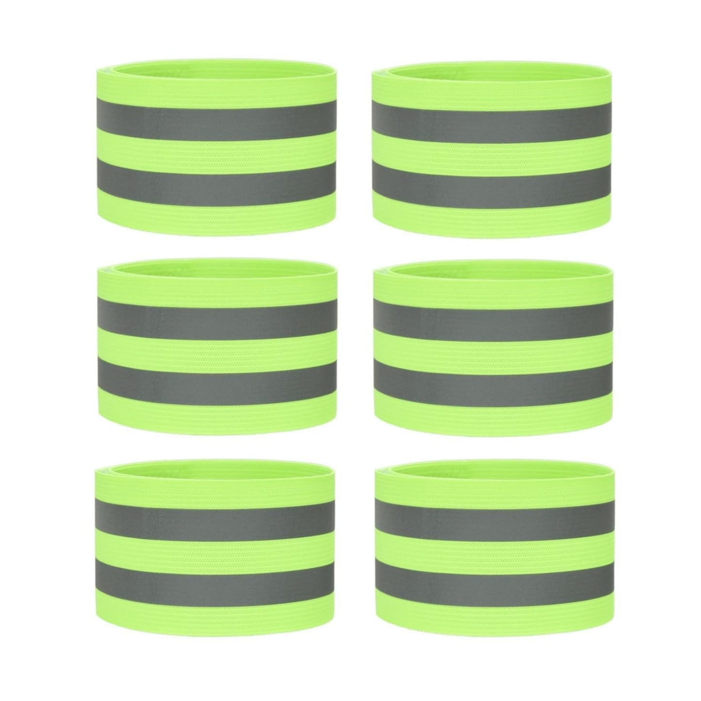 Kamozimi Reflective Bands for Night Walking Reflective Arm Bands Set of 6 Double Reflective Bands for Outdoor Cycling, Hiking, Jogging, Motorcycle Riding or Running