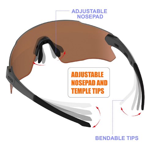 ER00 115 small Sport Frameless Sunglasses for Teens youth Kids Cycling Baseball Running Wrap Around