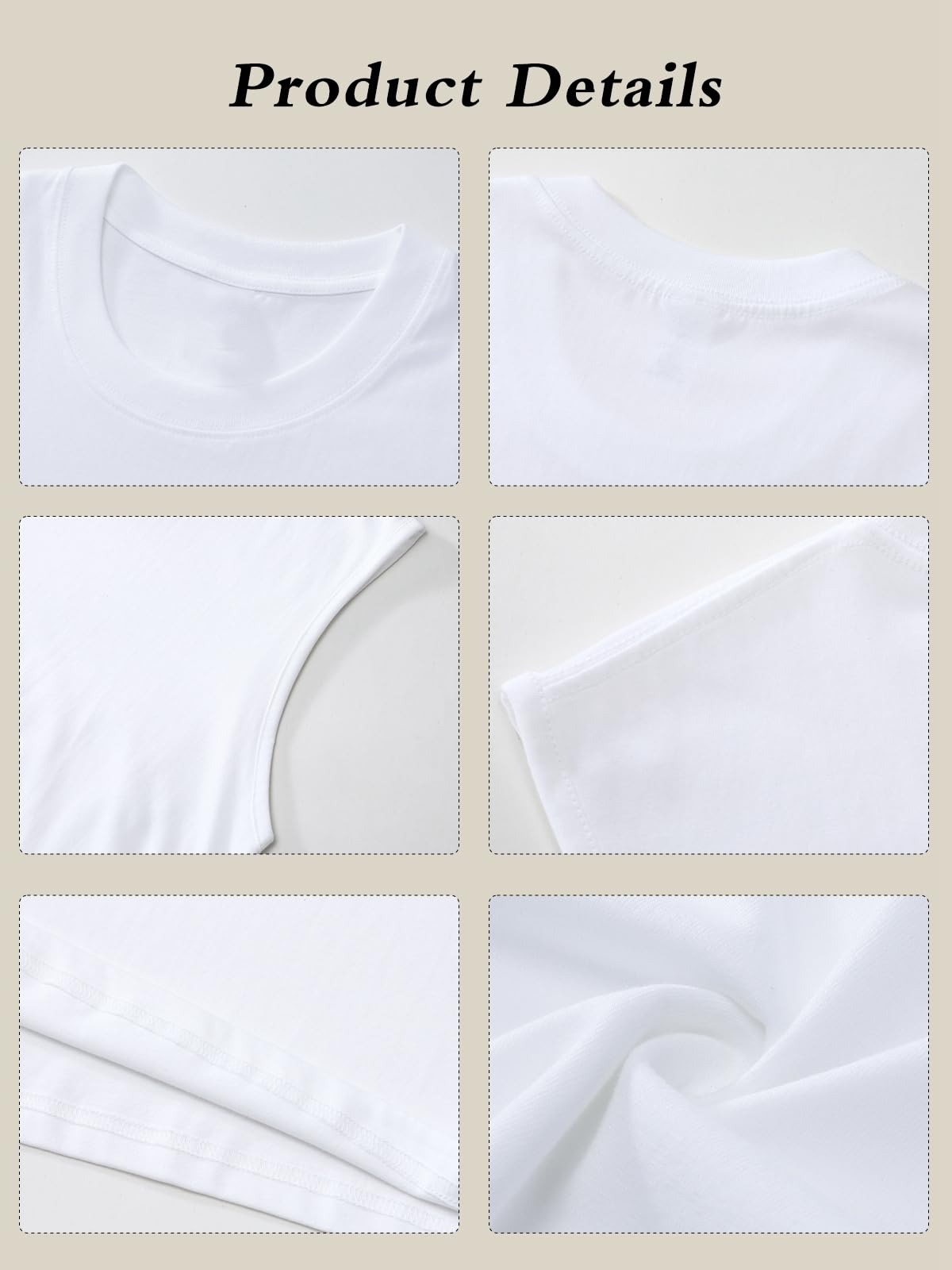 SnowElve Mens Workout Tank Tops Sleeveless Tee Shirts Men Muscle Shirt Gym Cotton T Shirts Running Beach Loose Fit Tee(A-White,M