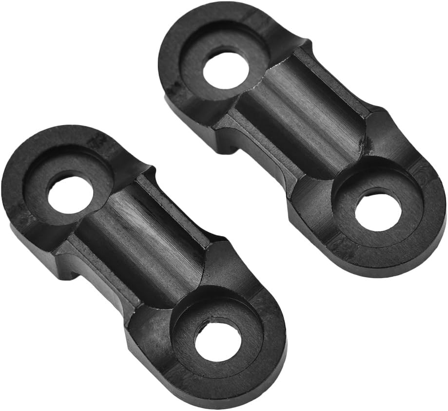 Alomejor Cable Clips, 2Pcs Aluminum, for Mountain Bike, Brake & Shift Cable Housing Line Holder Hose C Clip Accessory