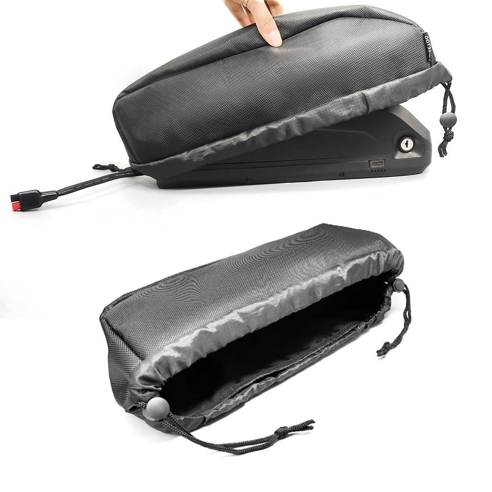 HUDAMZKY Ebike Battery Protective Bag Cover, Electric Bicycle 36V 48V 52V 60V Li-ion Battery Waterproof Dustproof Anti Mud Cover