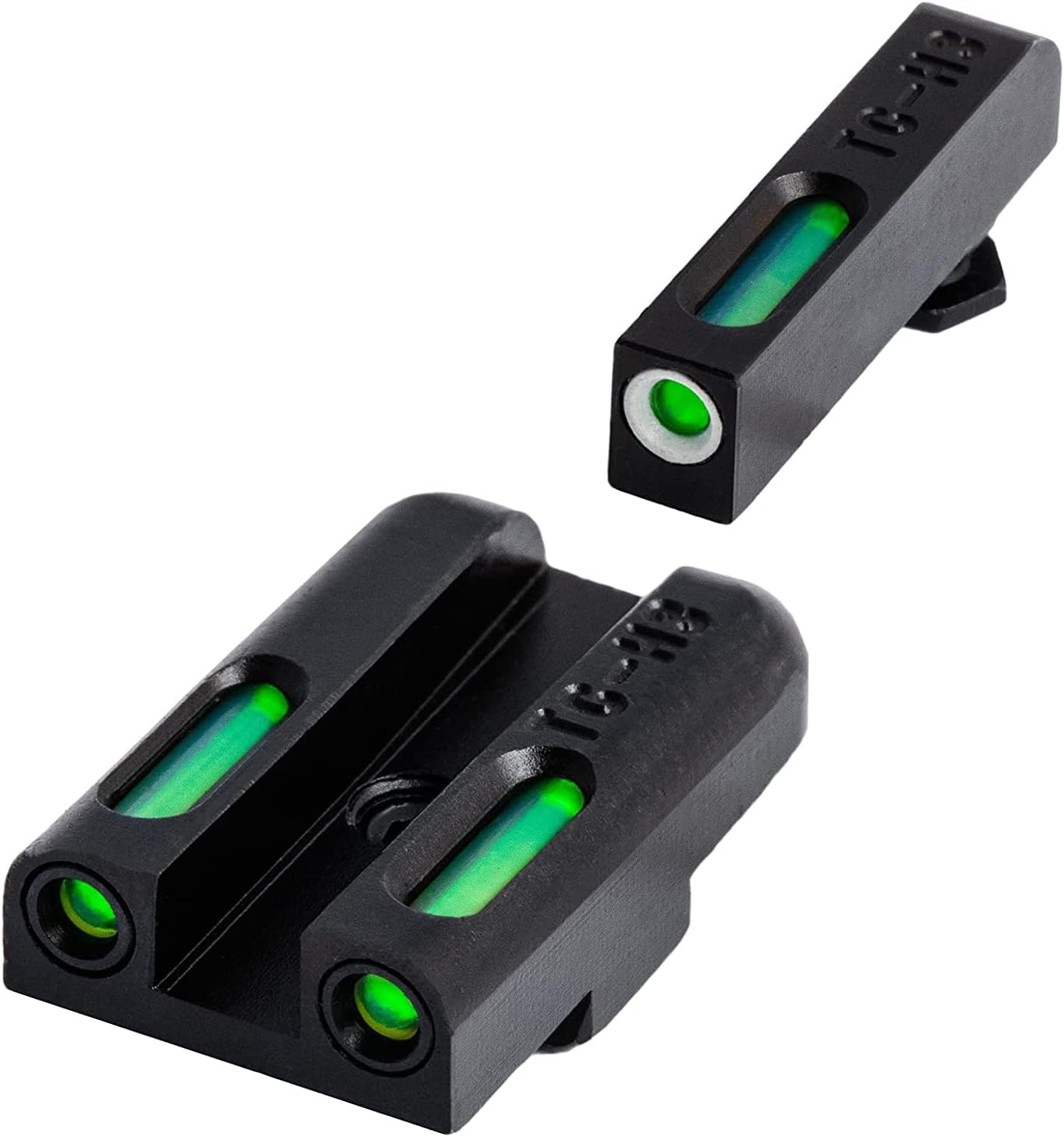 TRUGLO TFX Handgun Sight | Durable Shock-Resistant Compact Brightly Glowing Tritium & Fiber-Optic Xtreme Day/Night Sight for Handguns