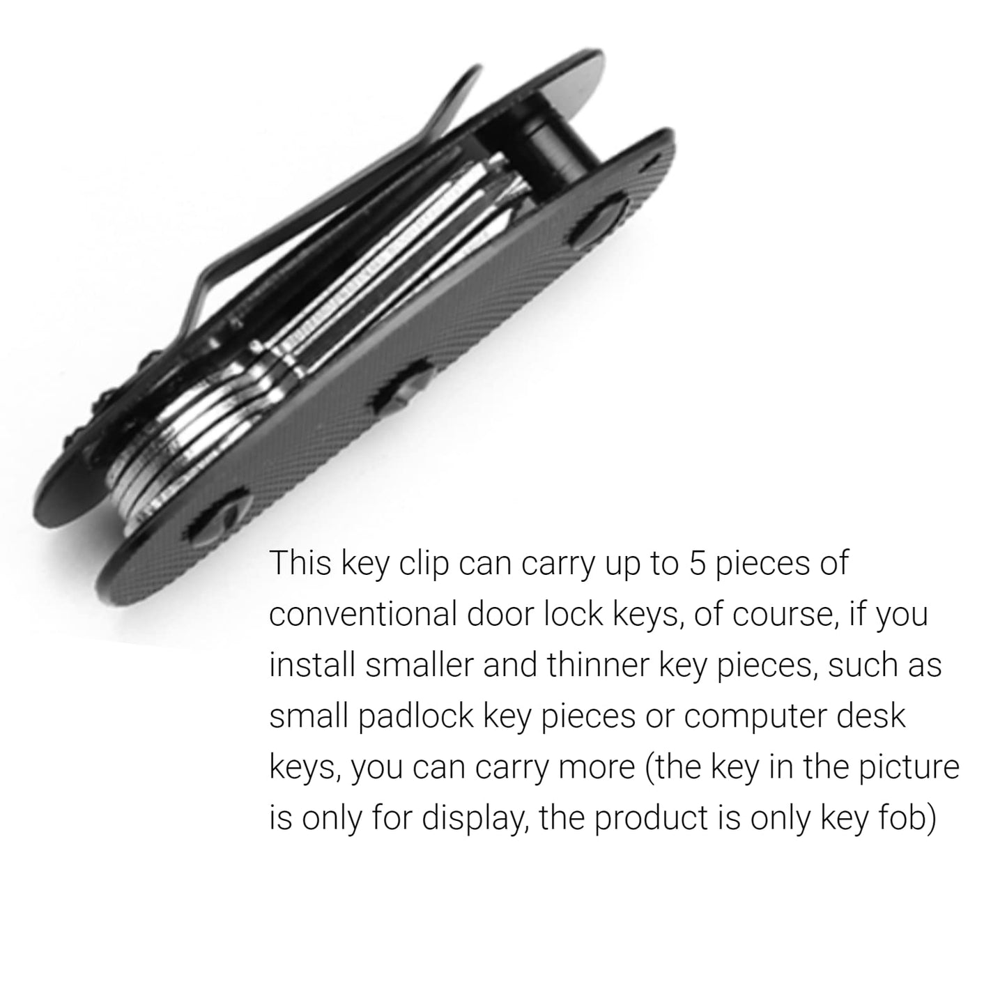 Key Holder Clip, Aluminum Key Holder Organizer Clip Folder Keyring Keychain Edc Gear Pocket Tool, Outdoor Multi Function Pocket Tool, Christmas Gift For Men Women, Holds 5 Keys