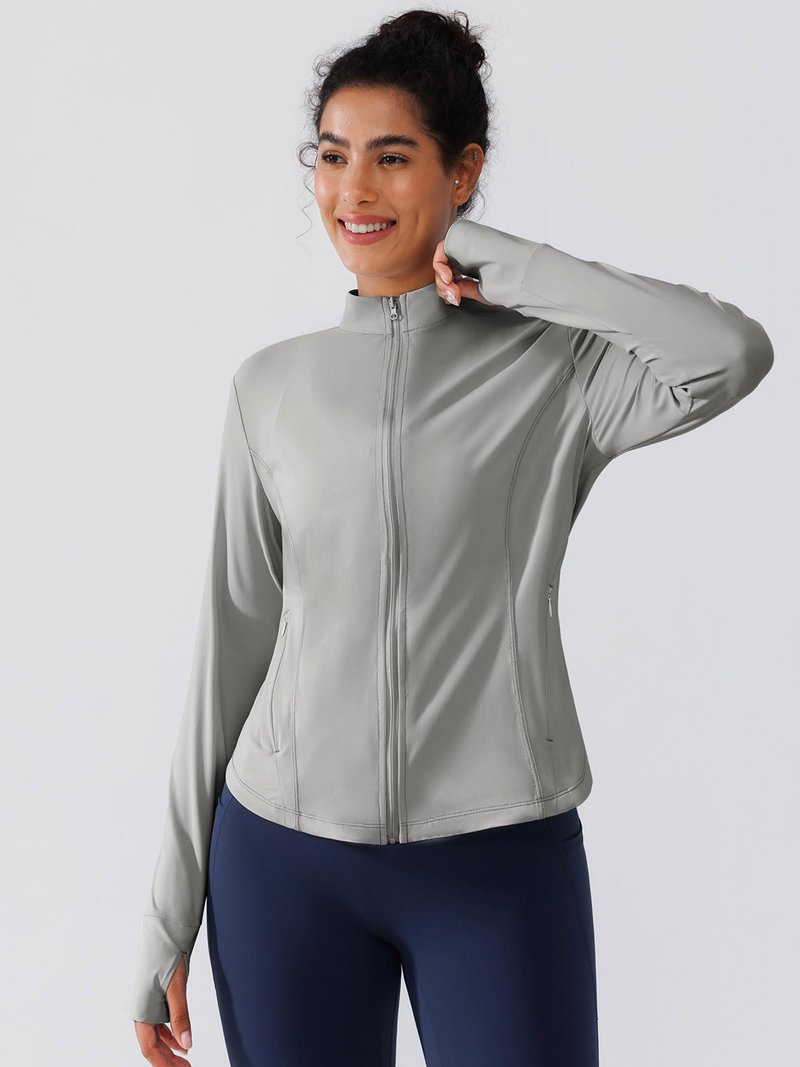 BRXL Women's UPF 50+ Sun Protection Lightweight Jacket with Thumb Holes Long Sleeve Hiking Sun Shirt with Pocket