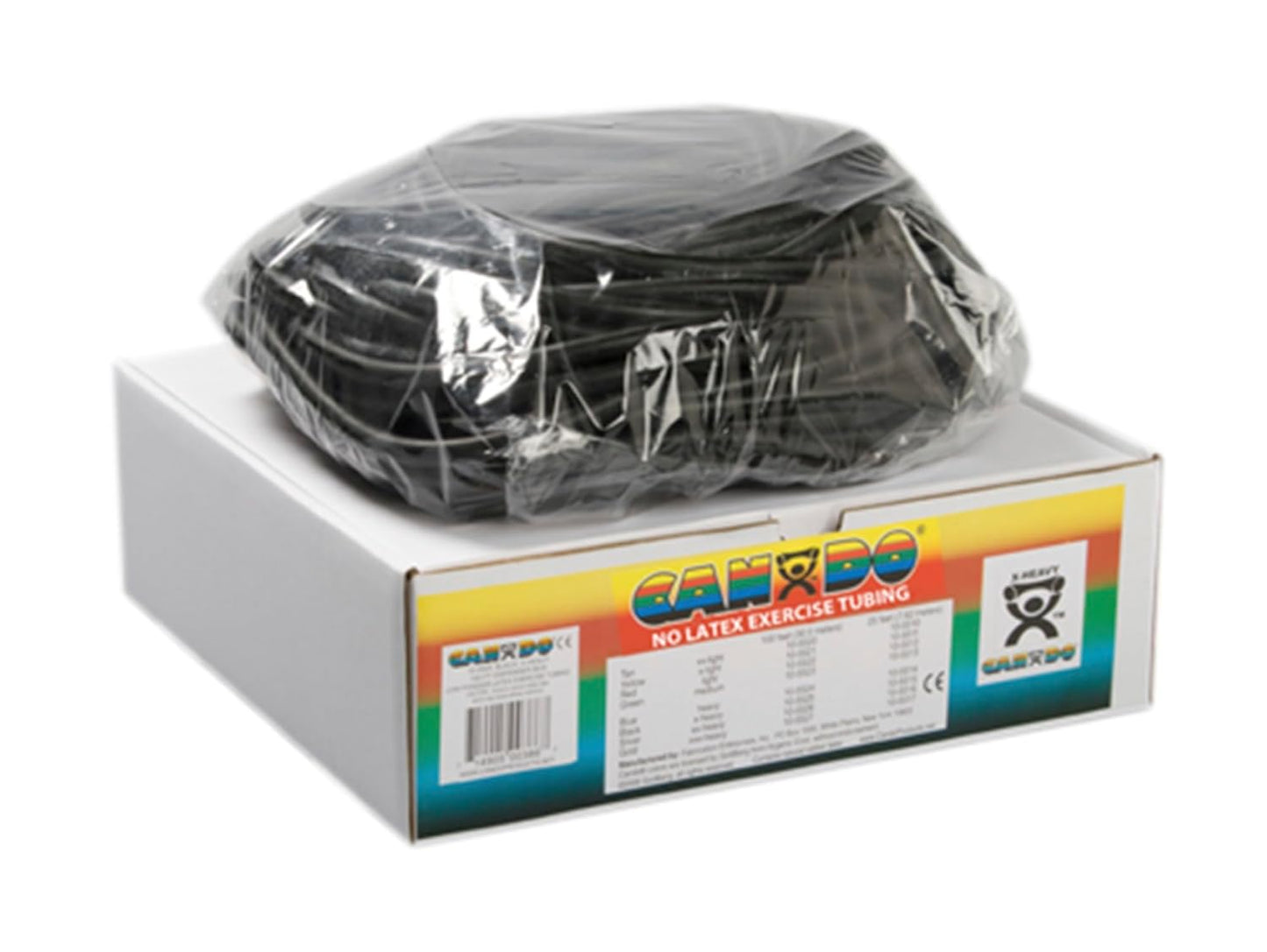 Cando 10-5723 Green Latex-Free Exercise Tubing, Medium Resistance, 100' Length