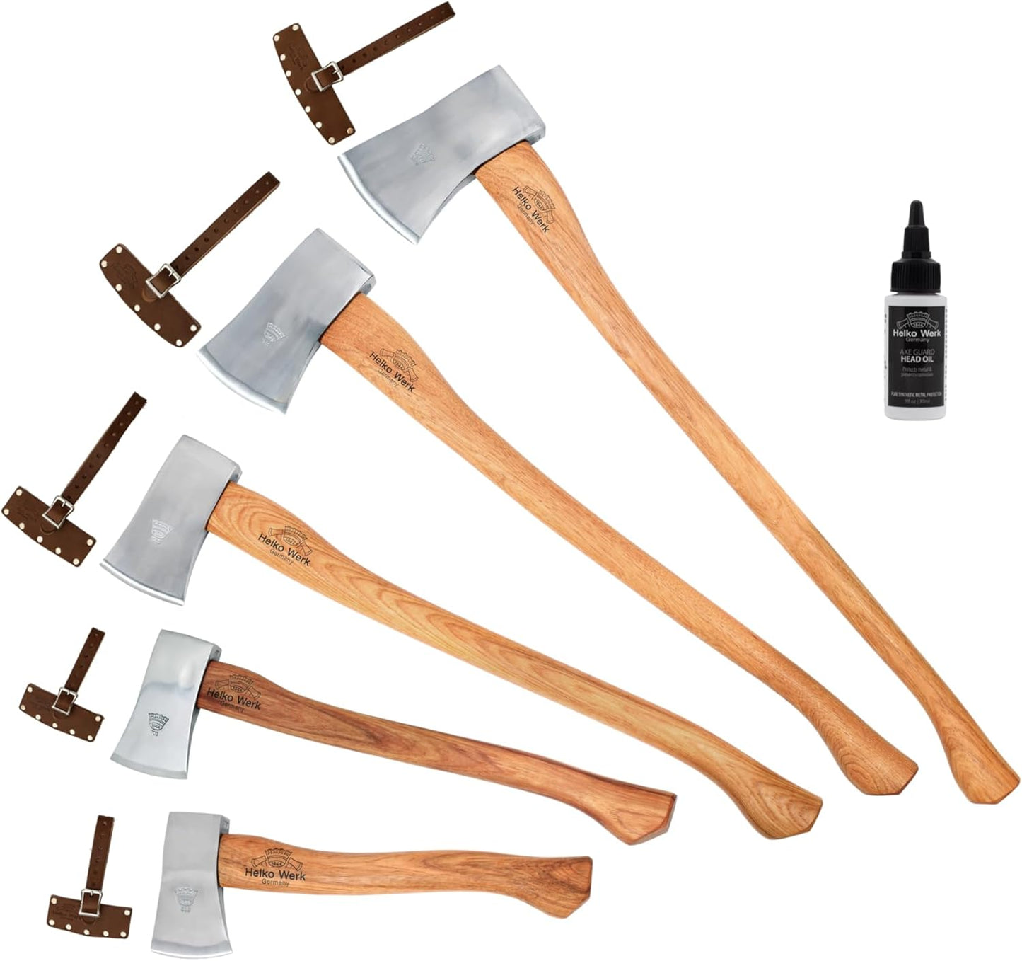 1844 Helko Werk Germany Classic Journeyman Pack Axe - Made in Germany Lightweight and Compact Backpacking Axe and Bushcraft Axe for Camping - Head 1.5 lbs, Handle 20 in. (Journeyman) #11441