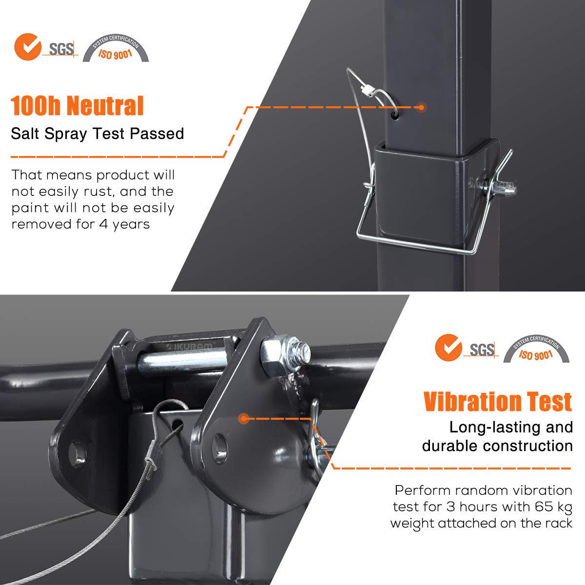 2 Bike Rack Bicycle Carrier Racks Hitch Mount Double Foldable Rack for Cars Truck SUV Fits 2" Receiver, Tie Down Strap, Anti-Rattle Hitch Tightener & Bicycle Cross-bar Adapter for Kid’s Bike