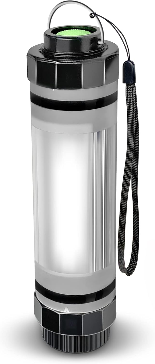 SunJack LightStick Camplight – Waterproof Rechargeable LED Flashlight & Power Bank | Portable Camping Lantern for Hiking, Backpacking, Swimming, Boating, Outdoors, Emergency & Survival Kits