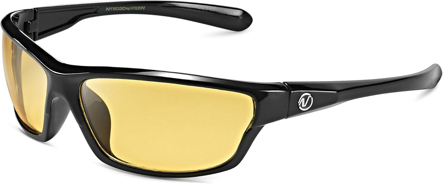 Nitrogen Polarized Wrap Around Sport Sunglasses for Men Women UV400 Driving Fishing Running Sun Glasses