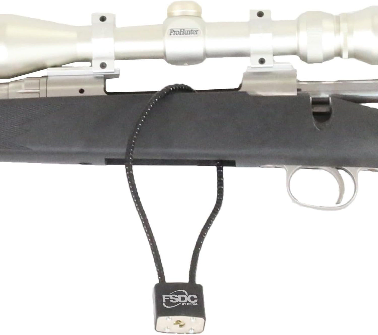 (Firearm Safety Devices - FSDC-CL1020RKD 15" Gun Cable Lock with 2 Keys - California DOJ Approved Lock - Scratch-Resistant Plastic Body & Cable Cover