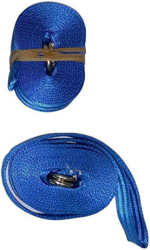 AASMAAN Sports Nylon Mesh Strap Double D-Ring | 1.5 inches Wide by 13 feet Long | 10 Packs | Used to Secure Bounce Houses, Slides, Obstacle Areas, West Coast Frames