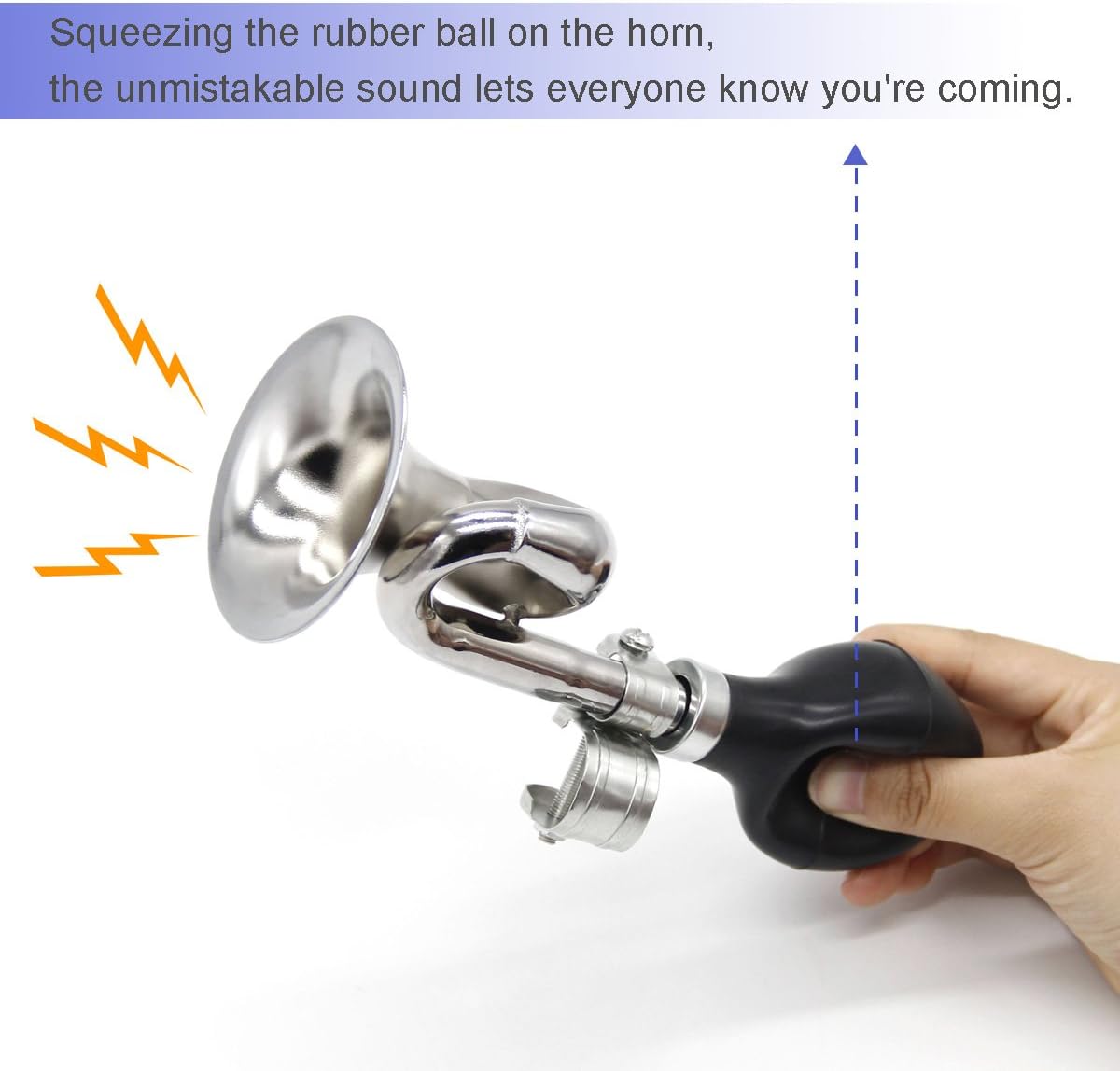 Coolrunner Classic Clown Bugle Horn Metal Bike Horn Bicycle Bell for Vehicles Golf Cart