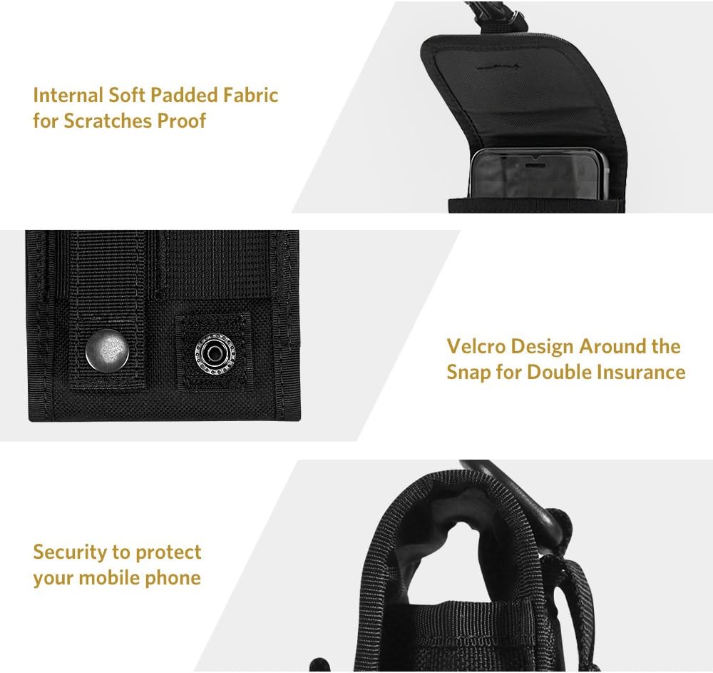 OneTigris MOLLE Phone Pouch for 4.7" 5.5" Phone with Slim Case