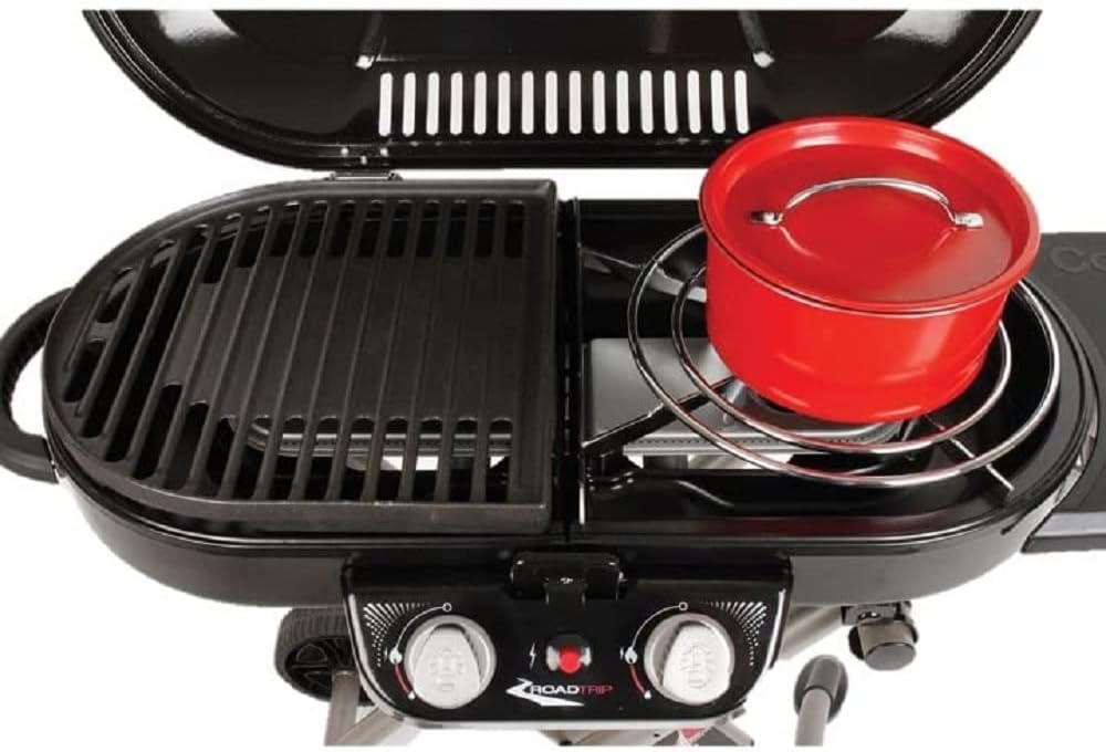 Coleman Roadtrip Swaptop Steel Stove Grate Rust-Resistant Steel Cooktop for Coleman Roadtrip Grills Easily Fits 12-in. Pan Great for Camping Tailgating Grilling & More
