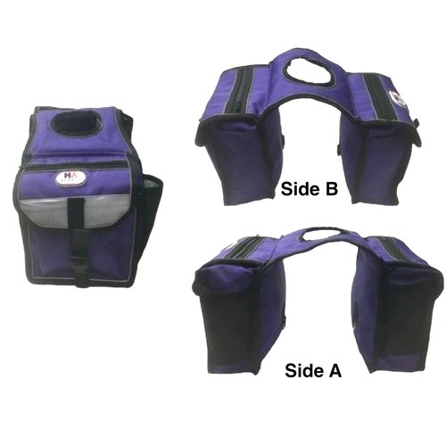 Majestic Ally Horn Bag, Nylon Insulated Padded Reflective Pockets,Two Water Bottle, Camera/Cell Phone Pocket, Horn Bag (Purple)