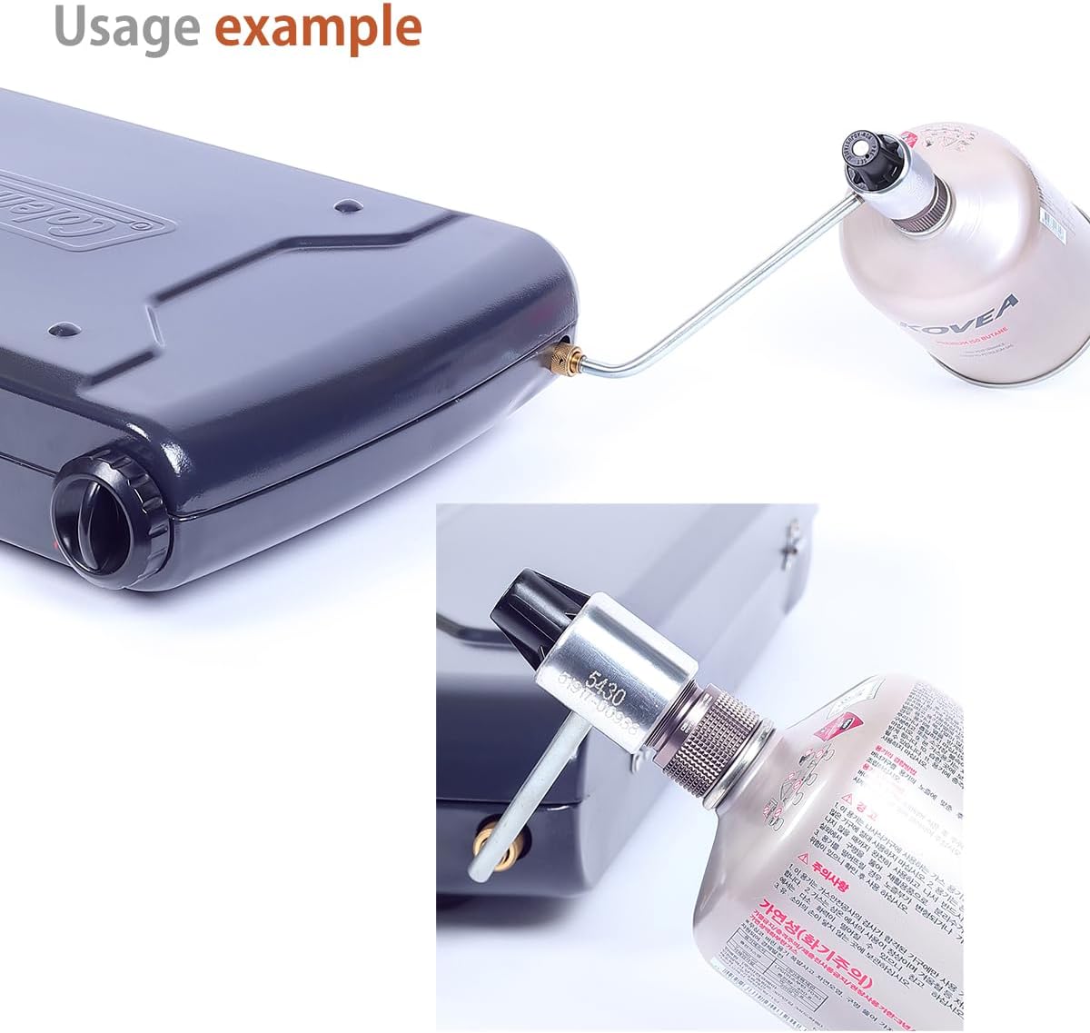 1lb-SCREW Butane adapter/EPI Adapter/Lindal Valve Canister / 1lb Adapter/Gas Adapter