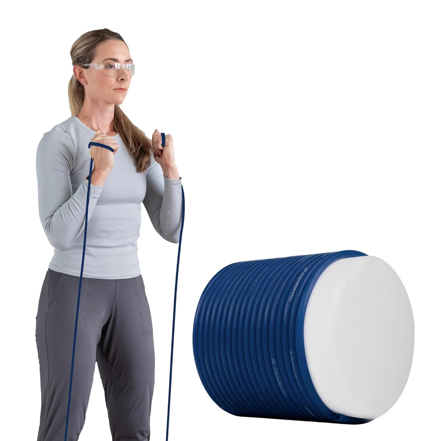THERABAND Latex Resistance Tubing, Green, Heavy, Level 3, 25 ft Roll, Professional Grade for Upper and Lower Body Workouts, Cut-to-Length, Color-Coded Resistance Levels