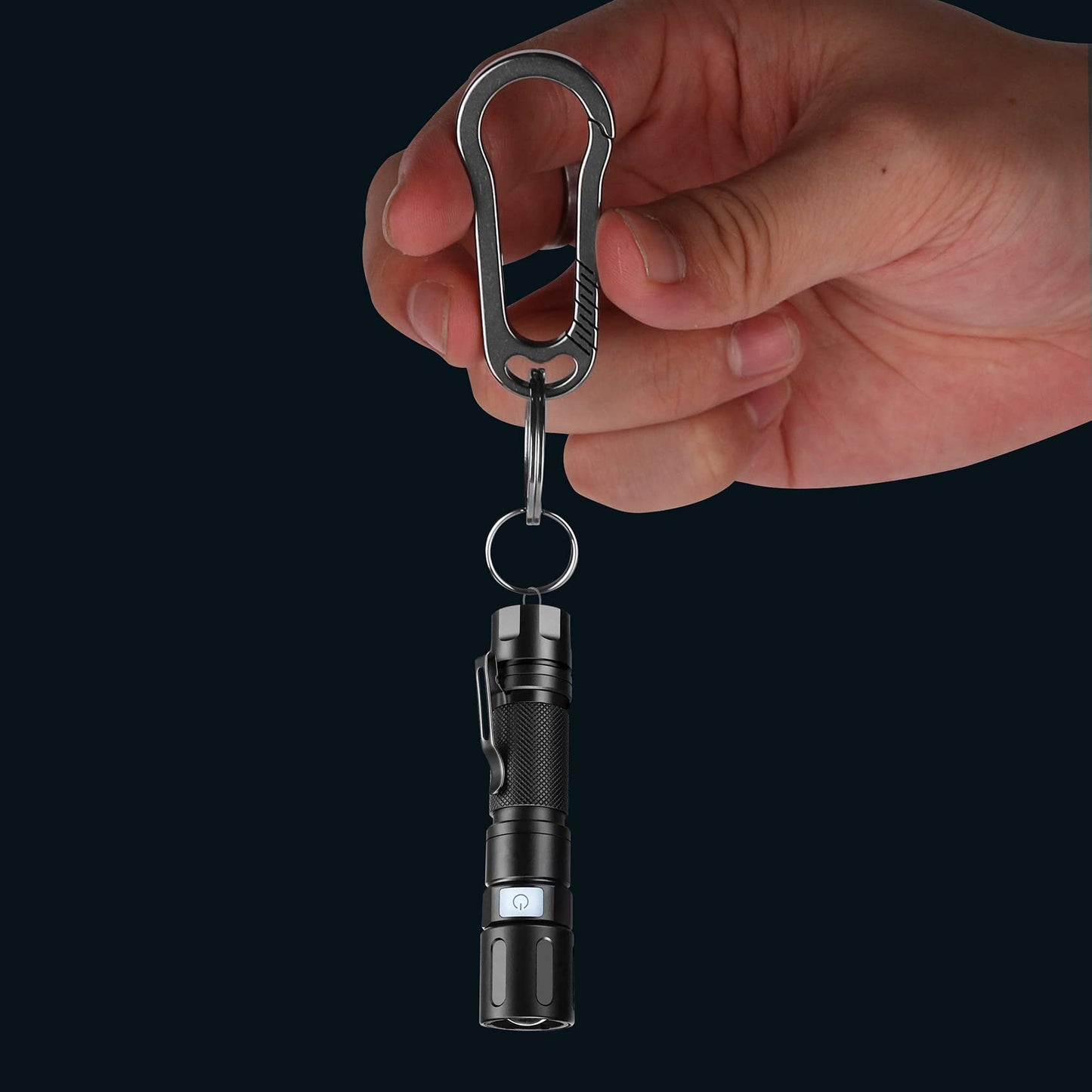 1981LIFE Titanium Key Chain, Carabiner Keychain Clip for Keys, Heavy Duty Car Key Chains Organizer for Men and Women