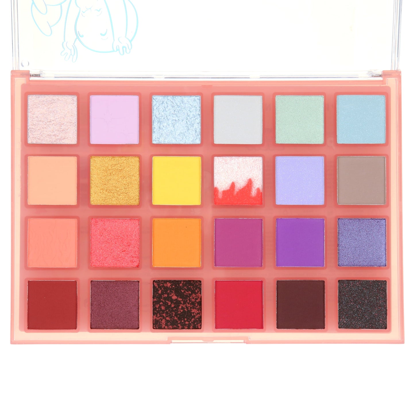 24-Color Profusion Cosmetics Eyeshadow Palette | Casper & Hot Stuff Shades