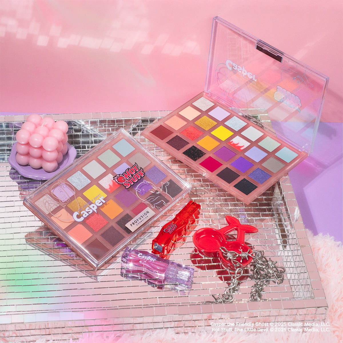 24-Color Profusion Cosmetics Eyeshadow Palette | Casper & Hot Stuff Shades
