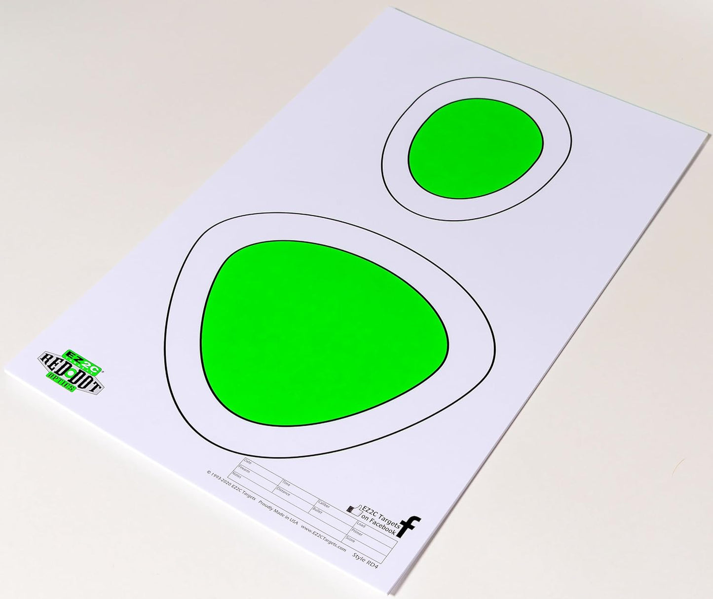200 EZ2C Paper Shooting Targets - Eight Popular Styles Combo Package to Practice on Gun Range, 11 x 17