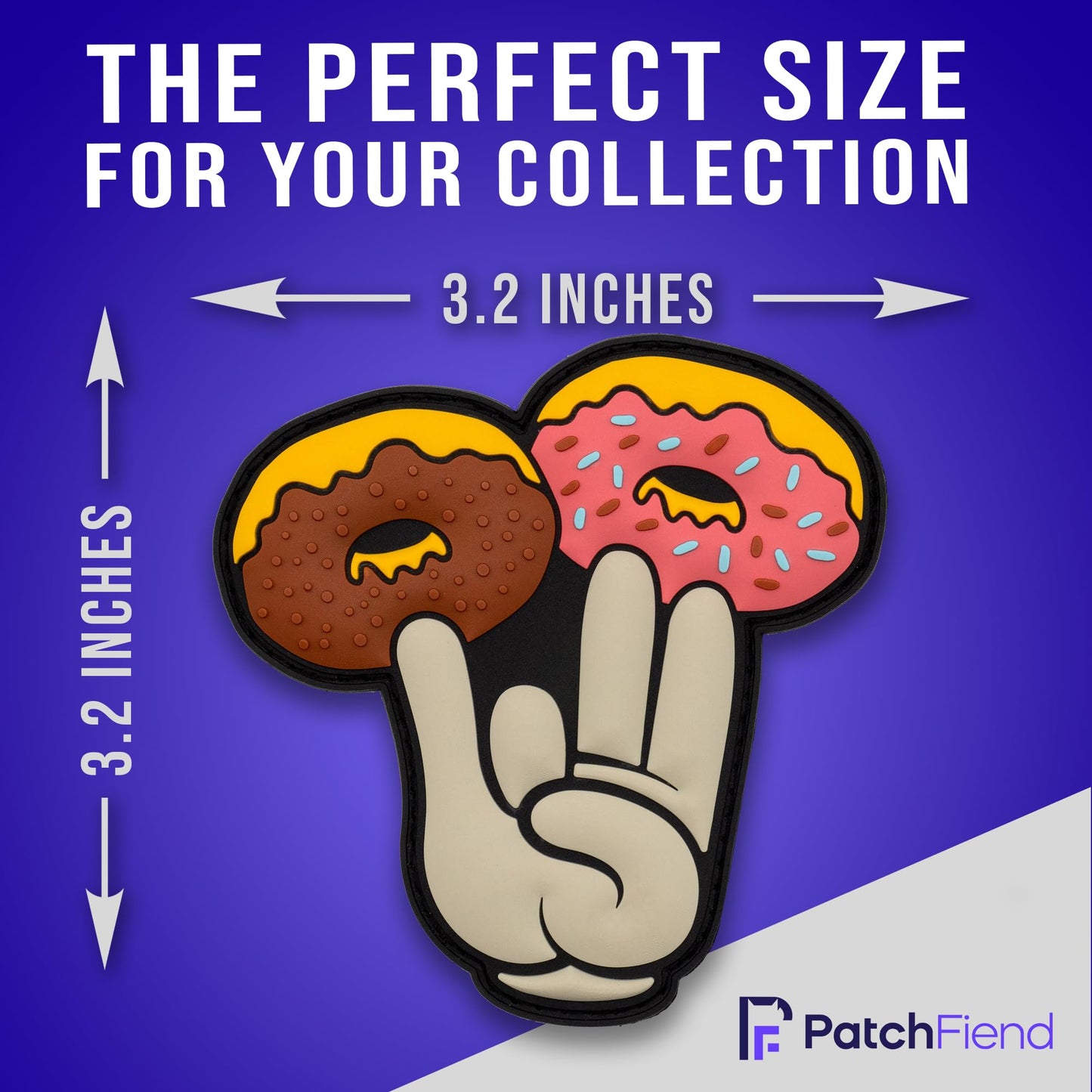 'Shocker Donuts' Funny PVC Patch: Custom Patches - Tactical Hook Backed Patch for Morale Patch Collectors, Military, Meme Lovers, The Shocker, Meme 3D PVC Patches Tactical