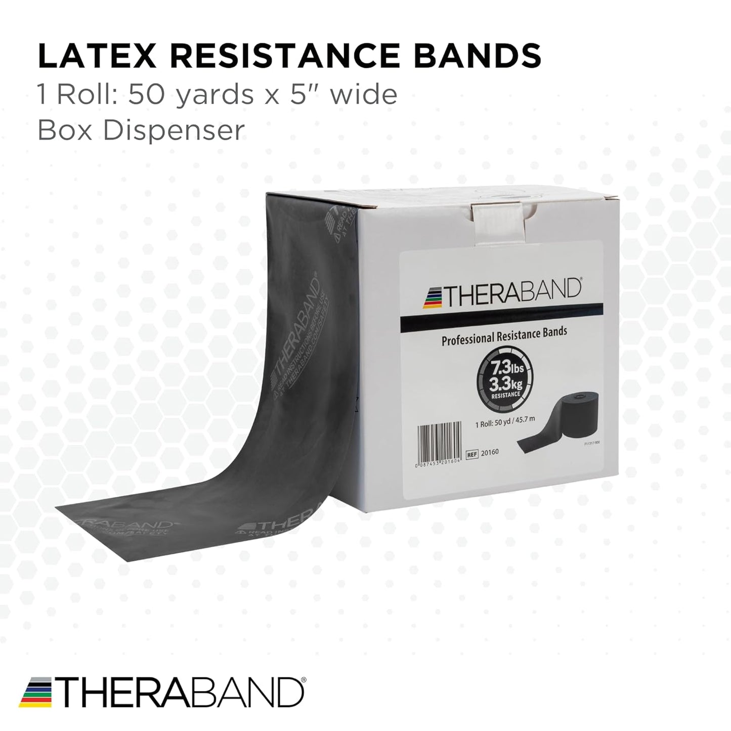 THERABAND Resistance Band, Green, Heavy, 50-Yard Roll, Latex Elastic Band for Exercise, Stretching, Physical Therapy, Yoga, Pilates, Home Workouts, Cut-to-Length, Color-Coded Levels